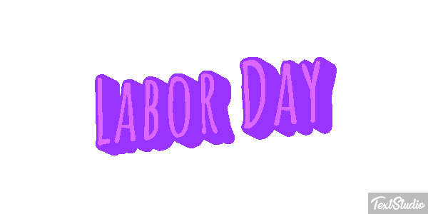 Labor Day Efeito do texto
