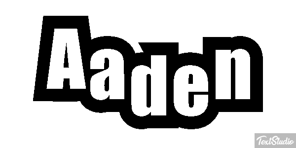 Aaden Text effect
