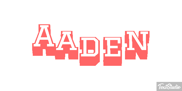 Aaden Text effect