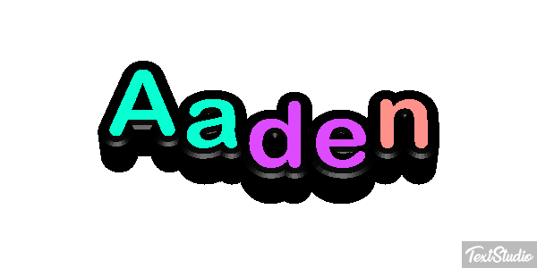 Aaden Text effect