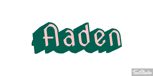 Aaden Text effect