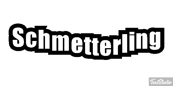 Schmetterling Texteffekt