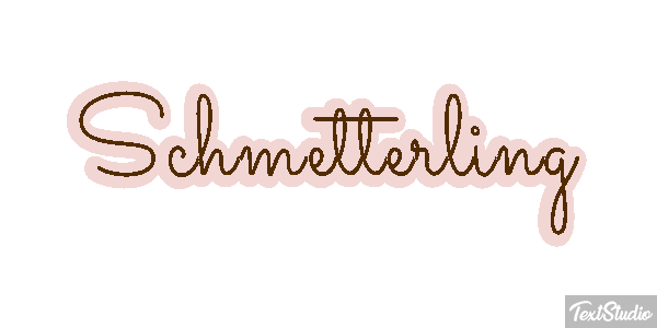 Schmetterling Texteffekt