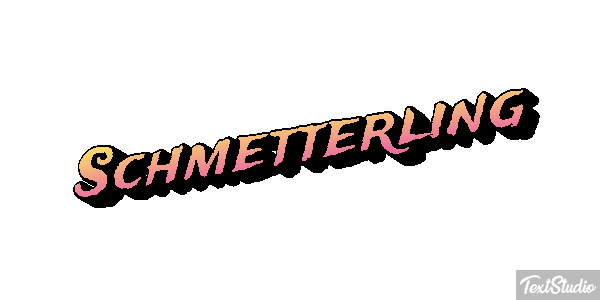 Schmetterling Texteffekt