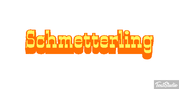 Schmetterling Texteffekt