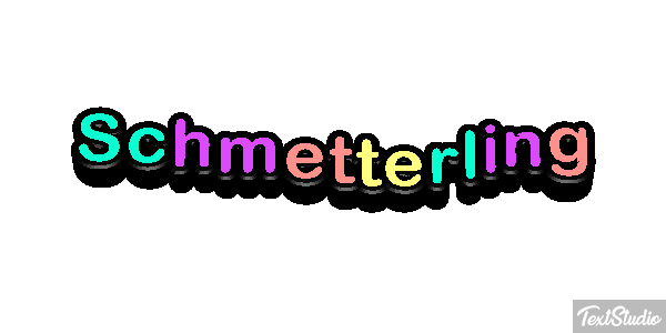 Schmetterling Texteffekt