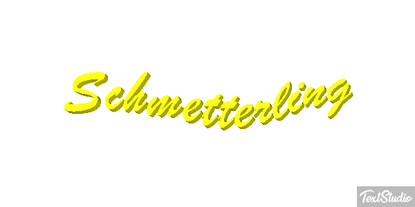 Schmetterling Texteffekt