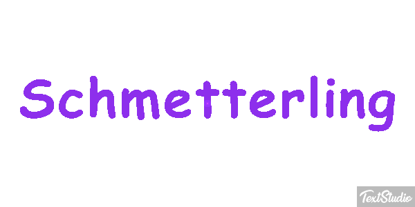 Schmetterling Texteffekt