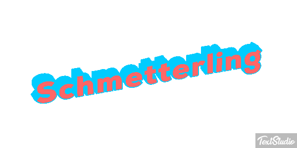 Schmetterling Texteffekt