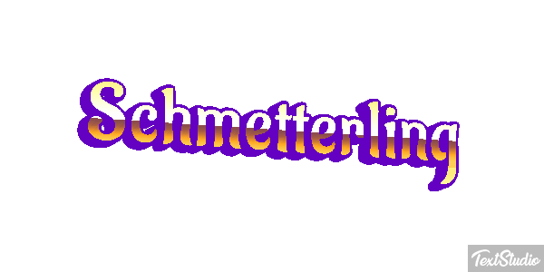 Schmetterling Texteffekt