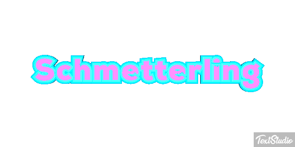 Schmetterling Texteffekt