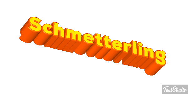 Schmetterling Texteffekt