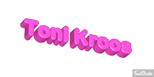 Toni Kroos Text effect