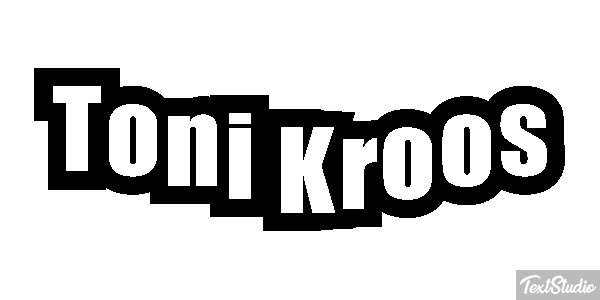 Toni Kroos Text effect