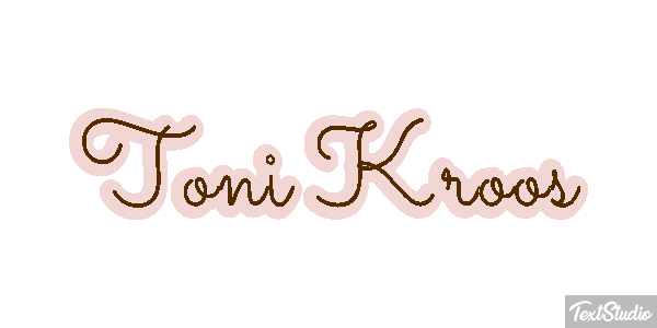 Toni Kroos Text effect