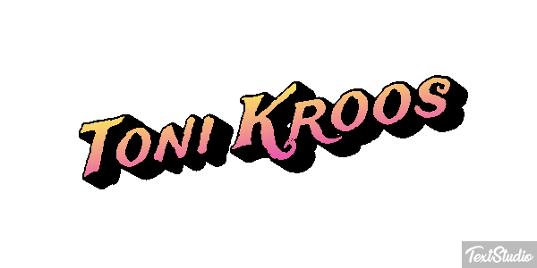 Toni Kroos Text effect