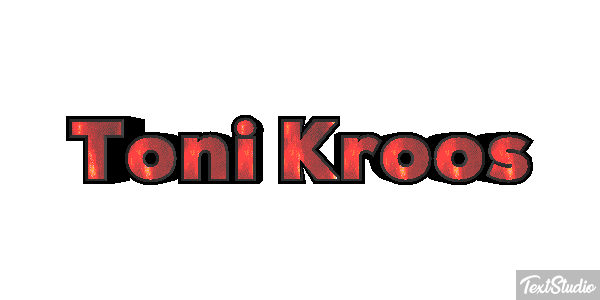 Toni Kroos Text effect