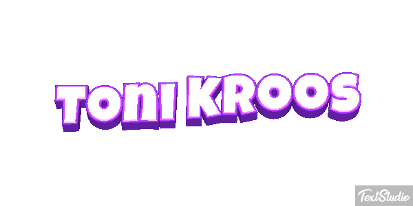 Toni Kroos Text effect