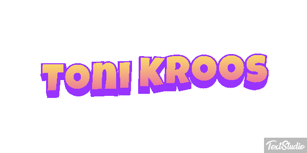 Toni Kroos Text effect