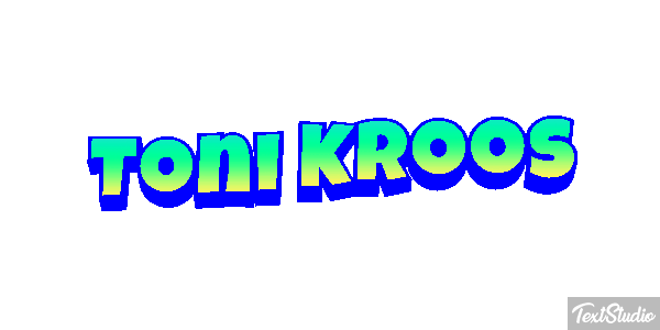 Toni Kroos Text effect
