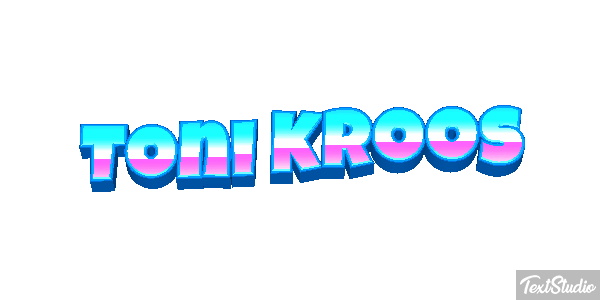 Toni Kroos Text effect