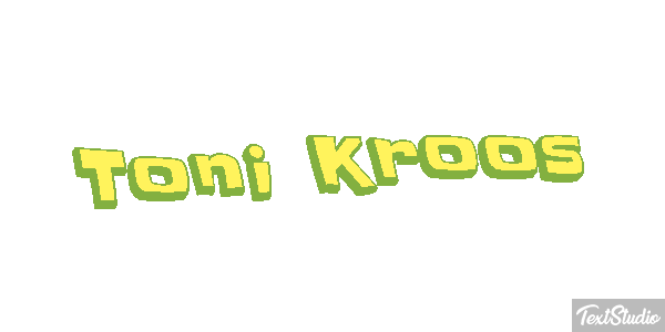 Toni Kroos Text effect