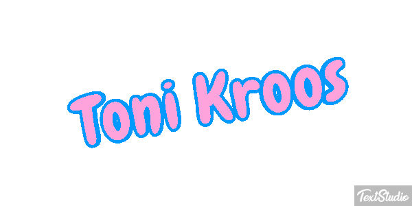 Toni Kroos Text effect