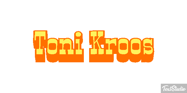 Toni Kroos Text effect