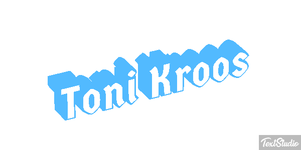 Toni Kroos Text effect