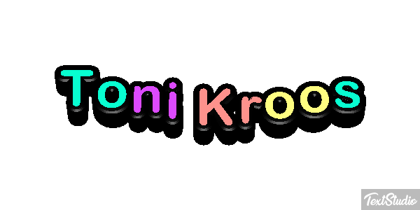 Toni Kroos Text effect