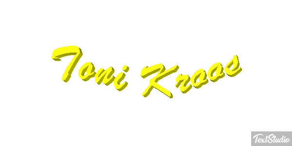 Toni Kroos Text effect