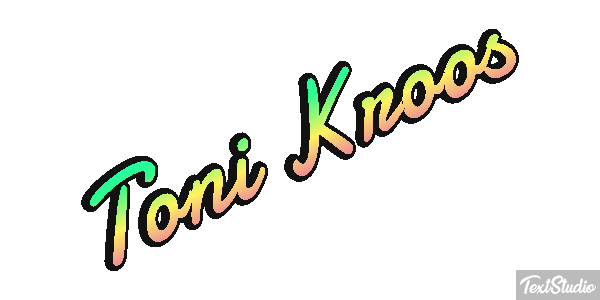 Toni Kroos Text effect