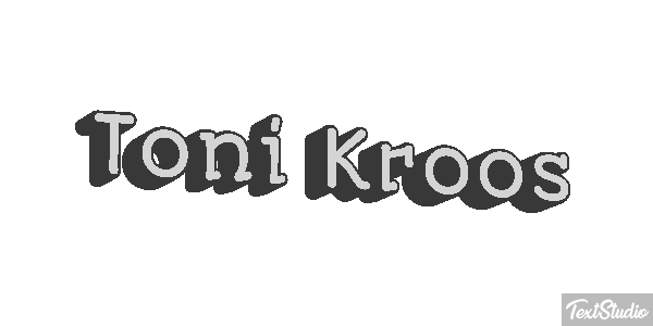 Toni Kroos Text effect