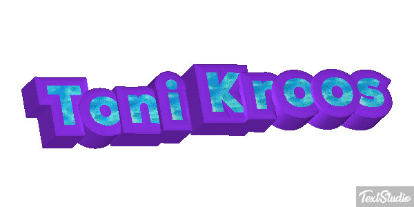 Toni Kroos Text effect