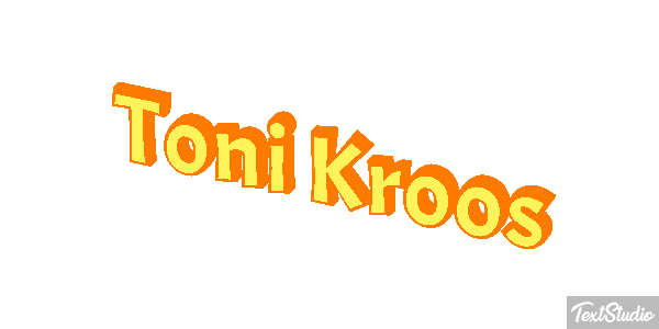 Toni Kroos Text effect
