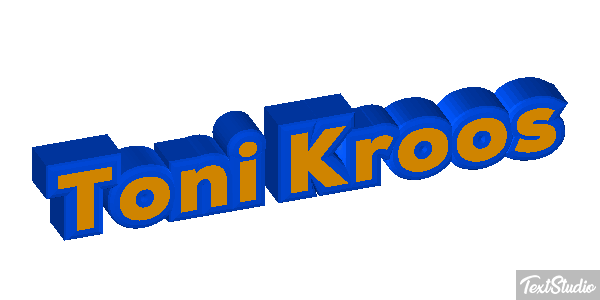 Toni Kroos Text effect