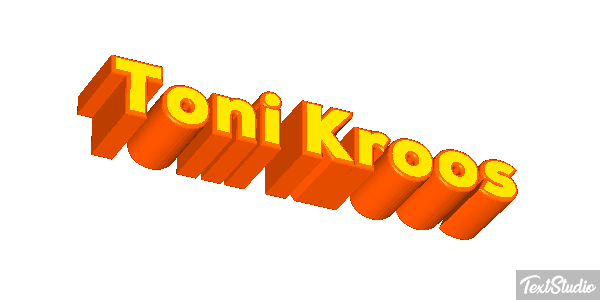 Toni Kroos Text effect