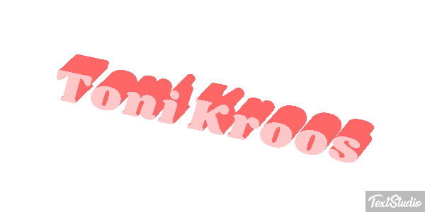 Toni Kroos Text effect