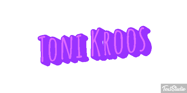 Toni Kroos Text effect