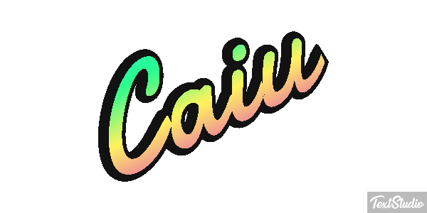 Caiu Efeito do texto