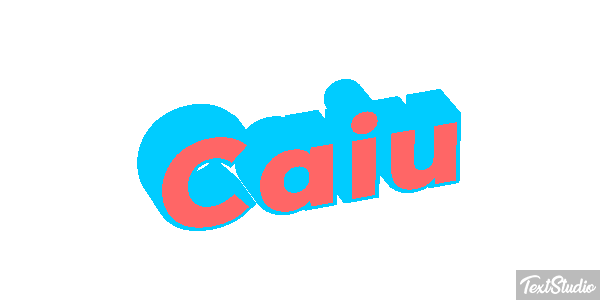 Caiu Efeito do texto