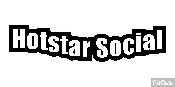 Hotstar Social Texteffekt