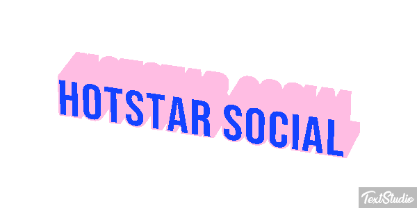Hotstar Social Texteffekt