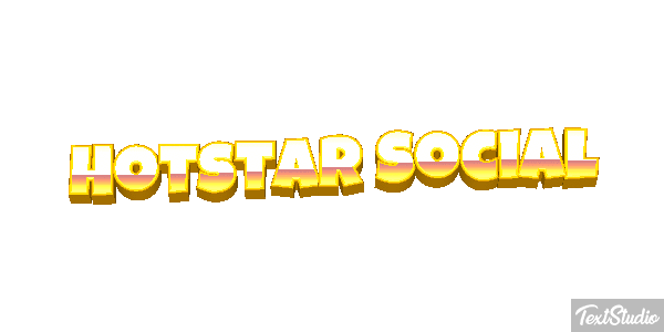 Hotstar Social Texteffekt