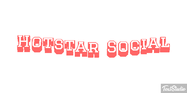 Hotstar Social Texteffekt