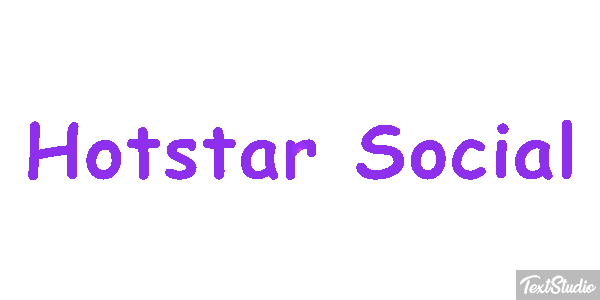 Hotstar Social Texteffekt