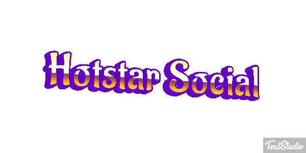 Hotstar Social Texteffekt