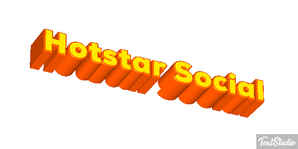Hotstar Social Texteffekt