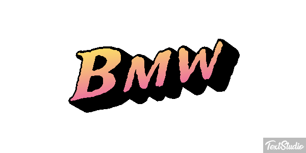 Bmw Text effect
