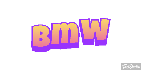 Bmw Text effect